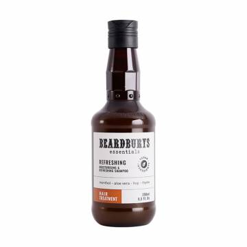 Мужской шампунь для волос Beardburys Essentials Refreshing Hair Treatment Увлажняющий и освежающий, 250 мл Мужской шампунь для волос Beardburys Essentials Refreshing Hair Treatment Увлажняющий и освежающий, 250 мл