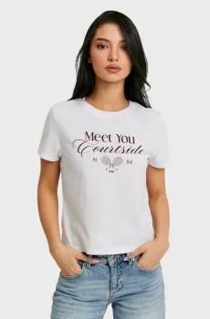 Женская белая футболка Белый S Tally Weijl STSCOPERLAP4