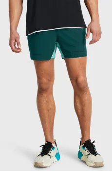 Мужские зеленые шорты Pjt Rock Ultimate 5 Training Short Зеленый S Under Armour 1384217-449