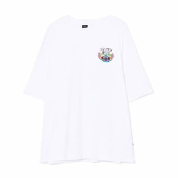 Cropp - Біла футболка з принтом Stitch - білий Cropp - Біла футболка з принтом Stitch - білий