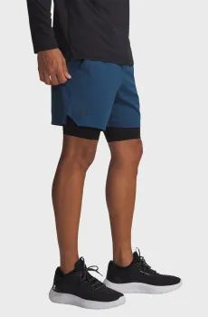 Мужские синие шорты UA Vanish Woven 2in1 Sts Синий M Under Armour 1373764-498