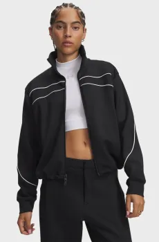Женская черная спортивная кофта KNIT TRACK JACKET-BLK Черный XL Under Armour 6015397-001