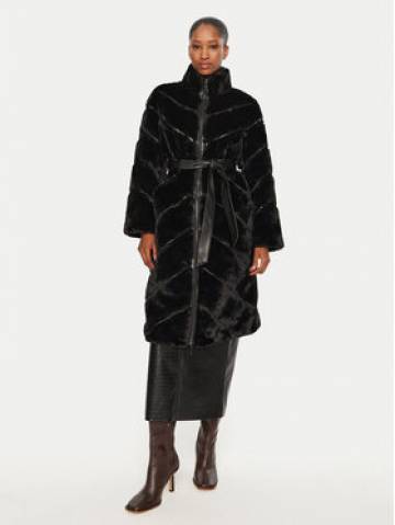 lola_casademunt Шуба LF2401014 Чорний Regular Fit lola_casademunt Шуба LF2401014 Чорний Regular Fit