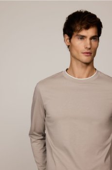 Reserved - Лонгслів regular із відстрочкою - кавовий - 684HO-84X