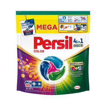 Диски для стирки Persil Color 4 in 1 Discs Deep Clean, 60 стирок, 60 шт Диски для стирки Persil Color 4 in 1 Discs Deep Clean, 60 стирок, 60 шт