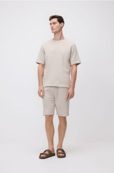Reserved - Футболка звичайного крою з бамбуковим волокном - бежевий - 052IS-08X