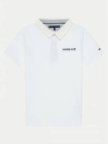 Tommy Hilfiger Поло KB0KB09332 Білий Regular Fit Tommy Hilfiger Поло KB0KB09332 Білий Regular Fit