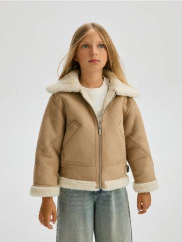 Reserved - Куртка типу кожух - бежевий - 970AV-08X