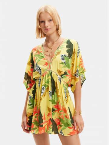 Desigual Пляжна сукня Tropical Party 24SWMW23 Кольоровий Loose Fit Desigual Пляжна сукня Tropical Party 24SWMW23 Кольоровий Loose Fit
