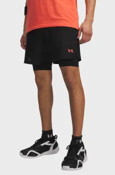 Мужские черные шорты UA Vanish Wven Short 2.0 2n1 Черный XL Under Armour 6013950-008