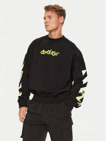 Off-White Світшот OMBA067S23FLE0011050 Чорний Regular Fit Off-White Світшот OMBA067S23FLE0011050 Чорний Regular Fit