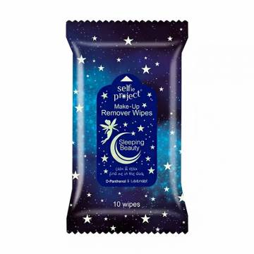 Салфетки для снятия макияжа Selfie Project Sleeping Beauty Make-up Remover Wipes, 10 шт Салфетки для снятия макияжа Selfie Project Sleeping Beauty Make-up Remover Wipes, 10 шт