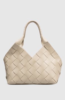 Кожаная сумка Castello цвета хаки