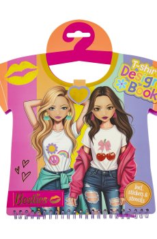 Книга модельера Besties Футболка, от 5 лет, 2*21*25 см, 20 листов (990202)