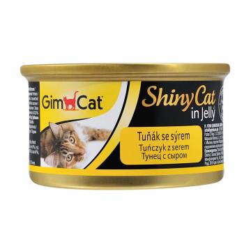 Влажный корм для кошек GimCat ShinyCat с тунцем и сыром, 70 г Влажный корм для кошек GimCat ShinyCat с тунцем и сыром, 70 г