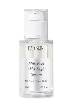 Ночная сыворотка для лица BAD SKIN Milk Peel AHA Night Serum с молочными протеинами, 50 мл
