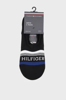 Мужские черные следы (2 пары) FOOTIE TAB Черный 39-42 Tommy Hilfiger 701232938