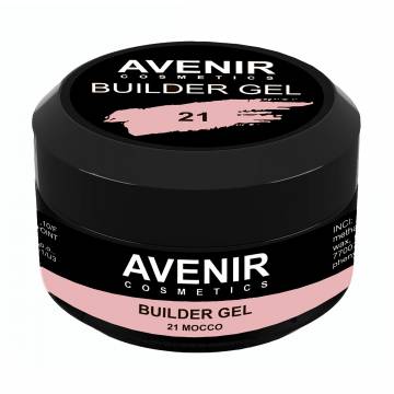 Гель для наращивания ногтей Avenir Cosmetics Builder Gel Pro 21 Mocco, 15 мл Гель для наращивания ногтей Avenir Cosmetics Builder Gel Pro 21 Mocco, 15 мл