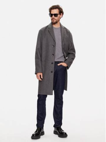 Calvin Klein Вовняне пальто K10K111745 Сірий Regular Fit Calvin Klein Вовняне пальто K10K111745 Сірий Regular Fit
