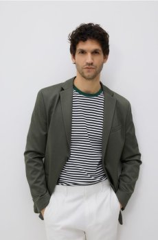 Reserved - Блейзер приталеного крою - світло-оливковий - YW011-81X