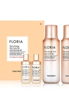 Набор для лица Tony Moly Floria Nutra Energy Skin Care Set (тонер, 180 мл + тонер, 20 мл + эмульсия, 160 мл + эмульсия, 20 мл)