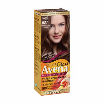 Стойкая крем-краска для волос Acme Color Avena Gloss Color 637 Карамельный, 133 мл