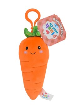Мягкая игрушка-брелок Plush and Co Морковь, 13 см, от 3 лет (PLC25085)