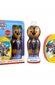Набор для мальчиков Air-Val International Paw Patrol Chase Set (шампунь-гель 2 в 1, 400 мл + мочалка, 1 шт)
