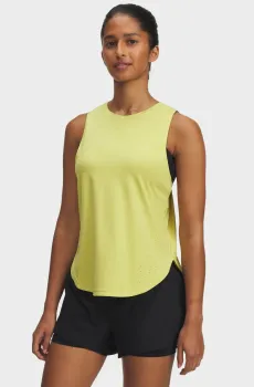 Женская желтая майка UA Launch Elite Tank Желтый M Under Armour 1389563-729