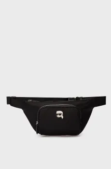 Женская черная поясная сумка K IKONIK 2.0 NYLON BUMBAG Черный ONESIZE Karl Lagerfeld 230W3049