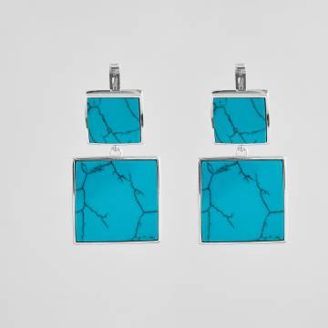 Серебряные серьги Minimal 1626/1-blue Серебряные серьги Minimal 1626/1-blue