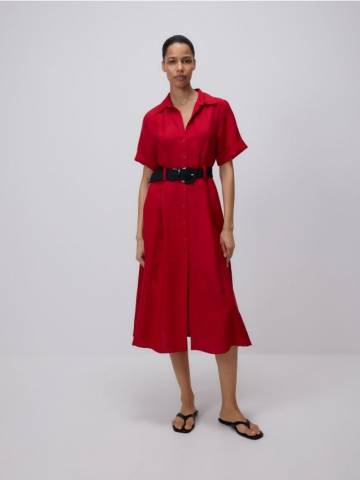 Reserved - LADIES` DRESS & BELT - червоний - 5139V-33X Reserved - LADIES` DRESS & BELT - червоний - 5139V-33X