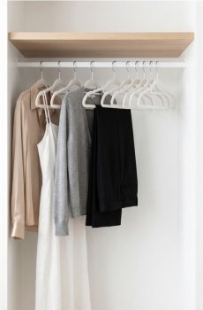 Вішалки, 10 шт. - кремовий