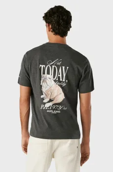 Мужская серая футболка TERRY Серый XXL Pepe Jeans PM5010090