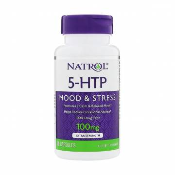 Гидрокситриптофан Natrol 5-HTP Mood & Stress, 100 мг, 30 капсул