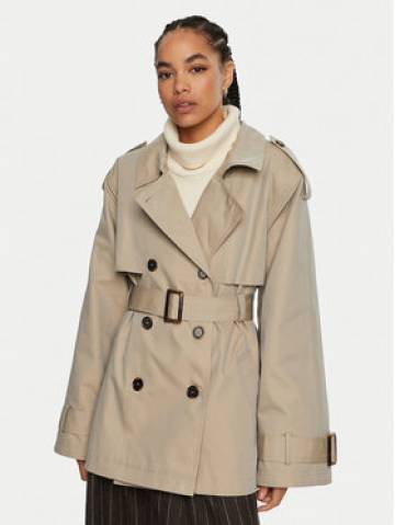 Gestuz Тренч Birdie 10909183 Бежевий Loose Fit Gestuz Тренч Birdie 10909183 Бежевий Loose Fit