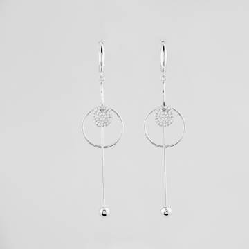 Серебряные серьги Minimal 520476б Серебряные серьги Minimal 520476б