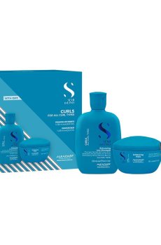 Набор для волос Alfaparf Milano Semi Di Lino Curls (шампунь, 250 мл + маска, 200 мл + заколка, 1 шт)