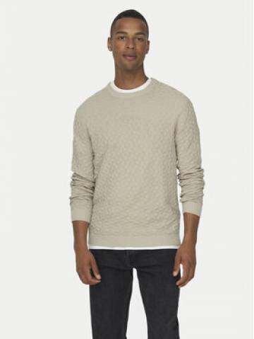 Only & Sons Светр 22026559 Бежевий Regular Fit Only & Sons Светр 22026559 Бежевий Regular Fit