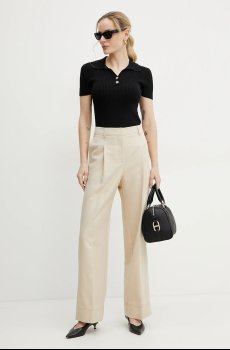 Брюки с примесью льна BOSS Orange