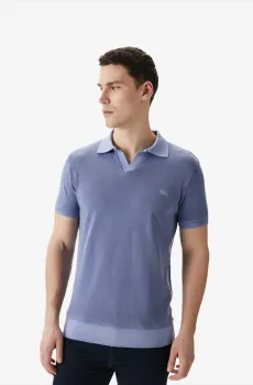 Мужское голубое поло Голубой S Lacoste PH0417IVW