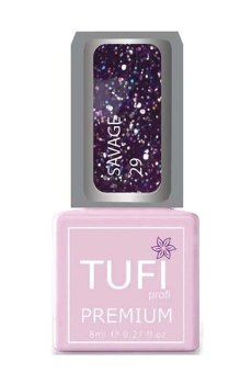 Гель-лак для ногтей Tufi profi Premium Savage 29 Светоотражающий Нью-Йорк, 8 мл