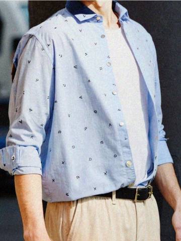 Сорочка - блакитний