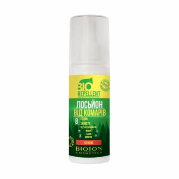 Лосьон-спрей от комаров Bioton Cosmetics BioRepellent Extreme 8 часов защиты, 100 мл Лосьон-спрей от комаров Bioton Cosmetics BioRepellent Extreme 8 часов защиты, 100 мл