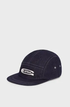 Мужская темно-синяя джинсовая кепка Flat Brim 5 Синий ONESIZE G-Star RAW D25379,E023