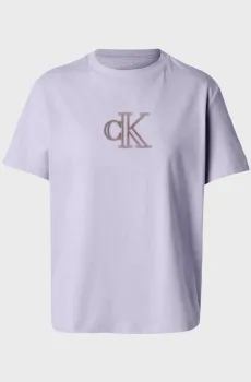Женская сиреневая футболка SEASONAL Сиреневый S Calvin Klein Jeans LV047E827G