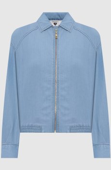 Голубая куртка с эффектом денима