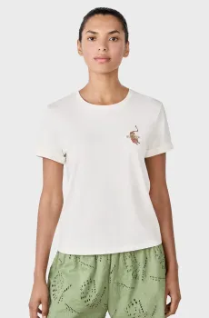 Женская белая футболка TONY Белый XS Etam 6553630