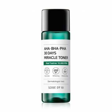 Очищающий тонер для лица Some By Mi AHA, BHA, PHA 30 Days Miracle Toner для проблемной кожи, 30 мл Очищающий тонер для лица Some By Mi AHA, BHA, PHA 30 Days Miracle Toner для проблемной кожи, 30 мл