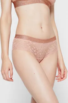 Женские пудровые трусики-шортики OPALE Розовый M Etam 6512759